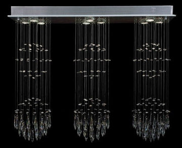 Modern Contemporary Chandelier "Rain Drop" Crystal Chandeliers Lighting H31" W39" L.10" - J10-B10/26058/3+3+3