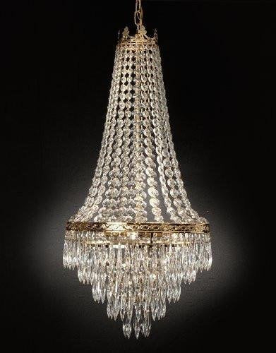 French Empire Crystal Chandelier Lighting Empress Crystal (TM) H24 W17 - J10-C3/CG/26026/4