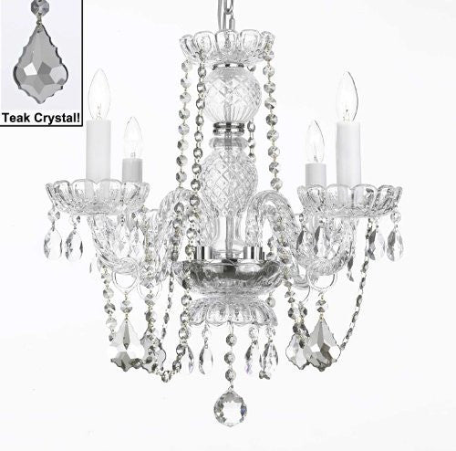 Crystal Chandelier Lighting With Teak Color Crystal - J10-Teakb2/26098/4