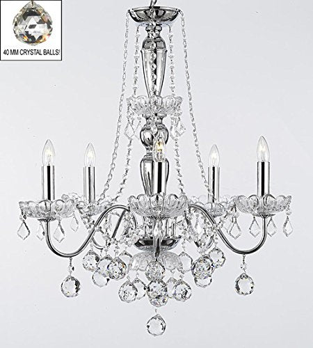 Royal Collection 5-Lights Crystal Chandelier W 22.5" X H 27" - B6/2/26017/5