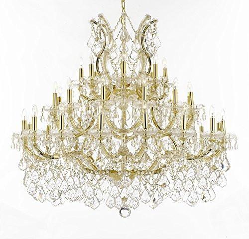 Maria Theresa Crystal Chandelier Lighting H 39" W 44" - Perfect For An Entryway Or Foyer - Cjd-B62/Cg/2181/44