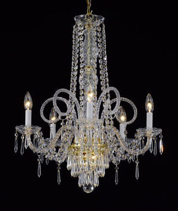 New Crystal Chandelier Murano Venetian Style Chandeliers Lighting 25"X24" - G46-Cg/20048/5