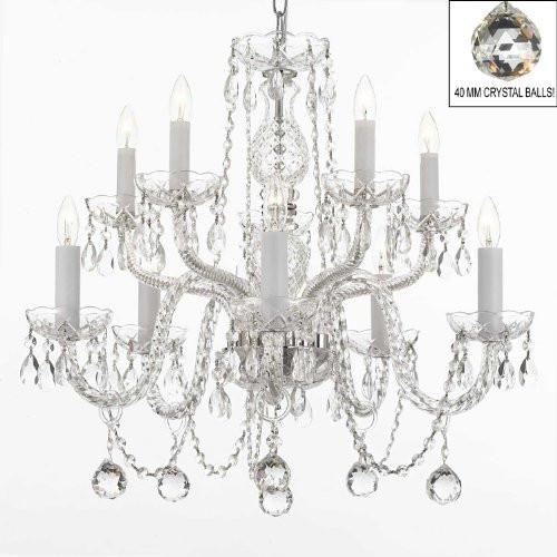 All Crystal Chandelier With 40Mm Crystal Balls - A46-B6/Cs/1122/5+5