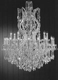 Set of 2-1 Chandelier Lighting Crystal Chandeliers H30"X W28" and 1 Maria Theresa Chandelier Crystal Lighting Chandeliers Dressed with Empress Crystal (Tm) H 50" W 37" - CS/21532/12+1 + CS/2232/24+1 A500-