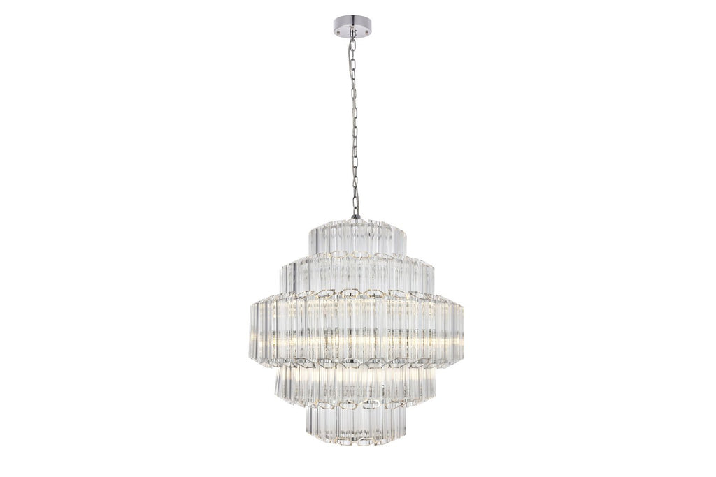 ZC121-1706D23C - Urban Classic: Riviera 12 Light Chrome Chandelier