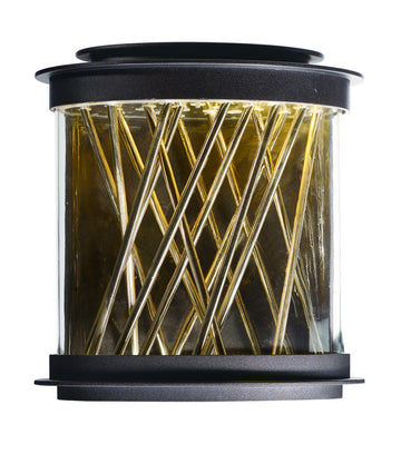 Bedazzle LED Outdoor Wall Lantern Galaxy Bronze / French Gold - C157-53495CLGBZFG