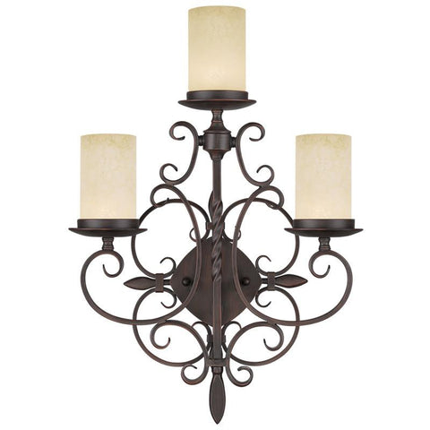 Livex Millburn Manor 3 Light Imperial Bronze Wall Sconce - C185-5482-58