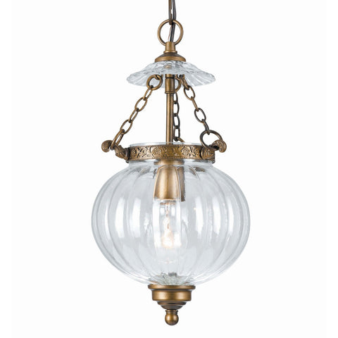 1 Light Antique Brass Transitional Pendant - C193-5781-AB