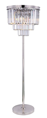 ZC121-1231FL20PN/RC - Urban Classic: Sydney 8 light Polished nickel Floor Lamp Clear Royal Cut Crystal