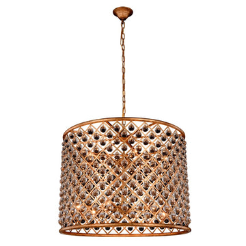 ZC121-1204D35GI/RC - Urban Classic: Madison 12 light Golden Iron Chandelier Clear Royal Cut Crystal