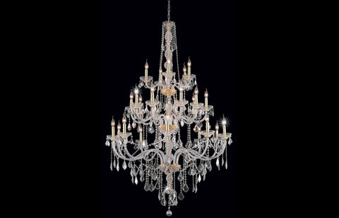 C121-7825G43G/EC - Regency Lighting: Verona 25 light Gold Chandelier Clear Elegant Cut Crystal