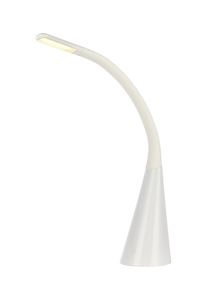 ZC121-LEDDS004 - Regency Decor: Illumen Collection 1-Light glossy frosted white Finish LED Desk Lamp