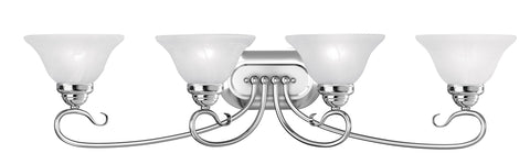 Livex Coronado 4 Light Polished Chrome Bath Light - C185-6104-05