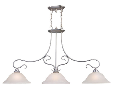 Livex Coronado 3 Light Brushed Nickel Island - C185-6108-91