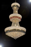 French Empire Crystal Chandelier Chandeliers Moroccan Style Lighting Trimmed with Jet Black & Ruby Red Crystal Good for Dining Room, Foyer, Entryway, Family Room and More! H50" X W30" - A500-B111/CG/541/24