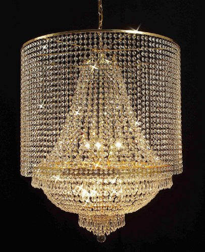 Empire Crystal Chandelier Empress Crystal (Tm) Lighting With Crystal Shade - A500-Gold/C1/870/9