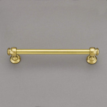 Louvre Collection 6" Pull Handle Hardware Burnished Brass Finish Pulls Great for Kitchen or Bathroom Cabinets, Drawers, Dressers, and More! - P100-11/4550