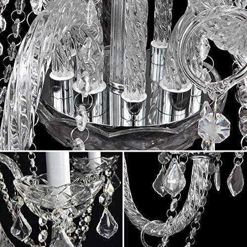 Set of 2-1 Empress Crystal (tm) Chandelier Chandeliers Lighting H25 x W24 and 1 Authentic All Crystal Chandelier Lighting Chandeliers H30 X W28 - 1EA A46-385/5 + 1EA J10-26048/8+4