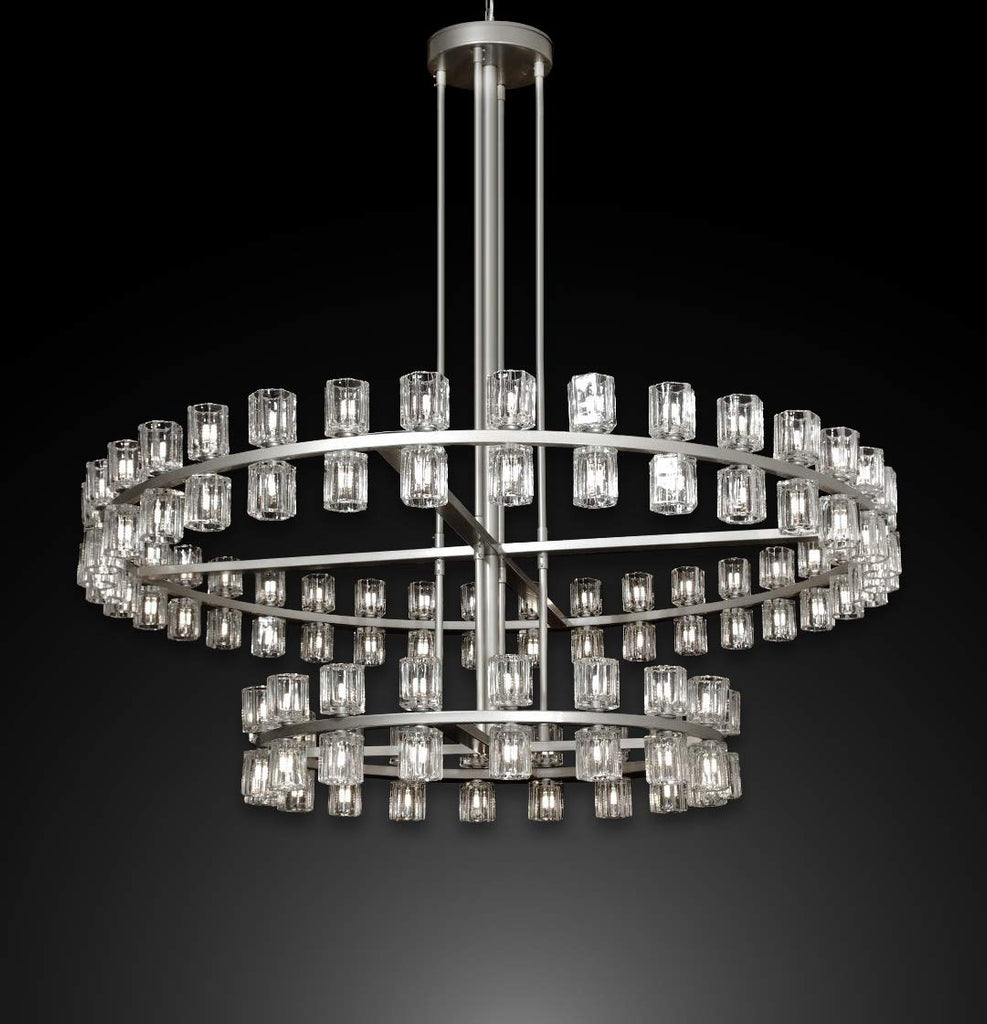 Archanne Round 2-Tier Chandelier Lighting 60" Great For The Family Room, Living Room, Entryway, Foyer, And More - A500-CS/4511/108
