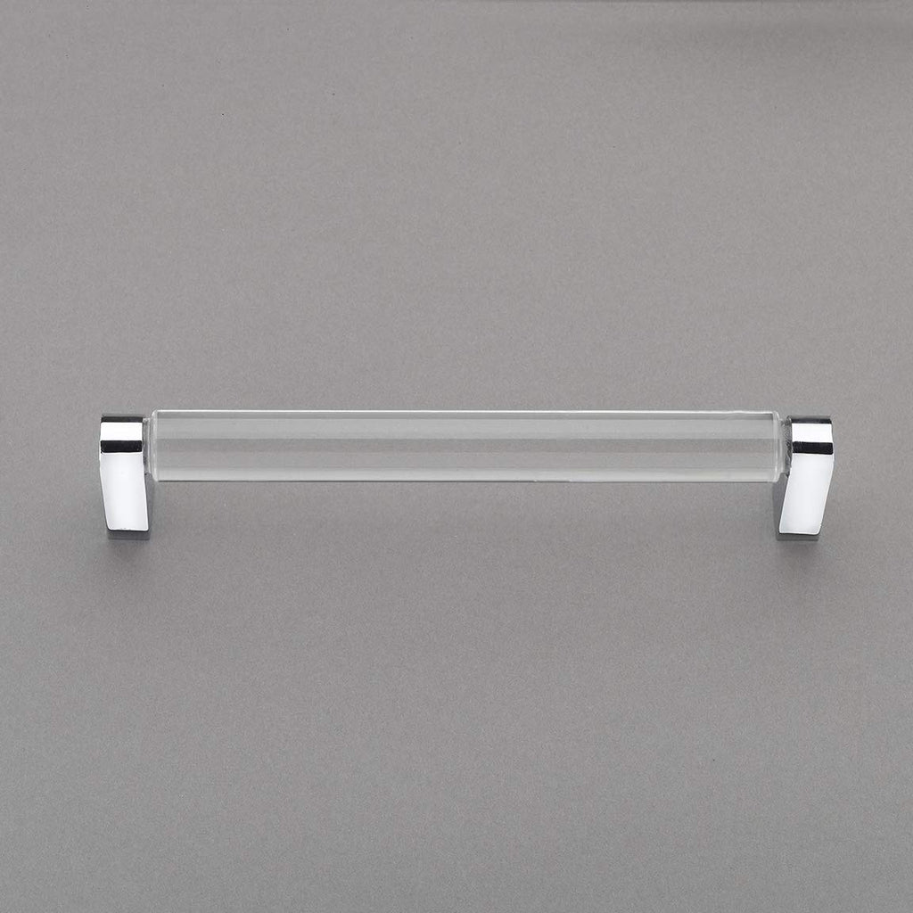 Belle Crystal Collection 6" Pull Handle Hardware Polished Chrome Finish Pulls Great for Kitchen or Bathroom Cabinets, Drawers, Dressers, and More! - P100-12/4554