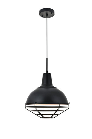 ZC121-LD4009D12BK - Living District: Gibil 1 light Black Pendant