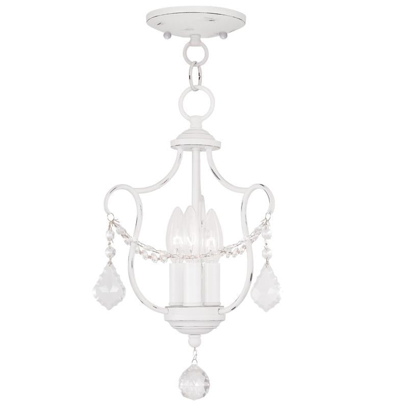 Livex Chesterfield 3 Light AW Chain Hang/Ceiling Mount - C185-6420-60