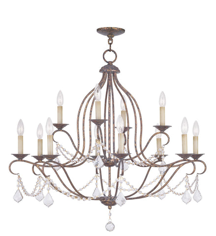 Livex Chesterfield 12 Light VBR Chandelier - C185-6438-71