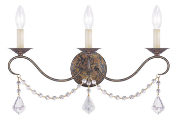 Livex Chesterfield 3 Light VBR Wall Sconce - C185-6458-71