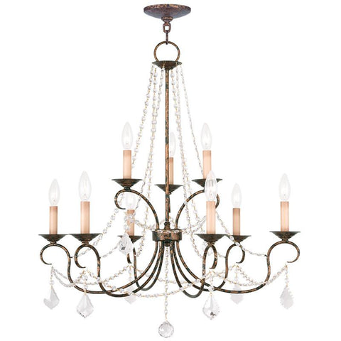 Livex Pennington 9 Light VBR Chandelier - C185-6519-71