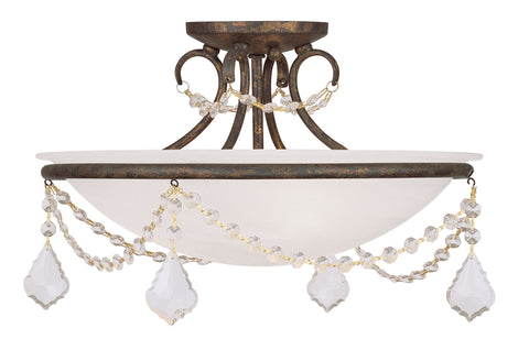 Livex Chesterfield/Pennington 3 Light VBR Ceiling Mount - C185-6524-71