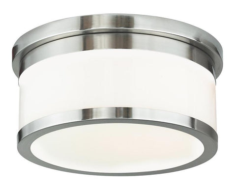 Livex Stafford 2 Light Brushed Nickel Ceiling Mount - C185-65502-91