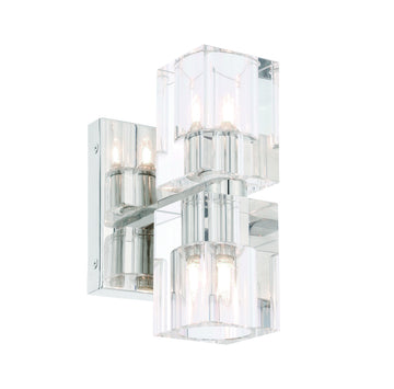 ZC121-1550W5PN - Urban Classic: Chateau 2 light Polished Nickel Wall Sconce