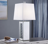 ZC121-ML9310 - Regency Decor: Sparkle Collection 1-Light Silver Finish Table Lamp