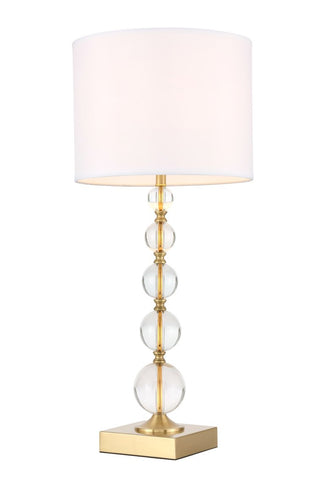 ZC121-TL3027BR - Regency Decor: Erte 1 light Brass Table Lamp