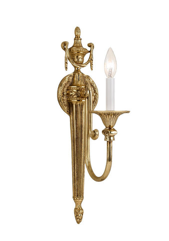 1 Light Olde Brass Traditional Sconce - C193-7001-OB