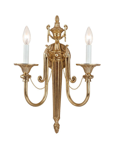 2 Light Olde Brass Traditional Sconce - C193-7002-OB