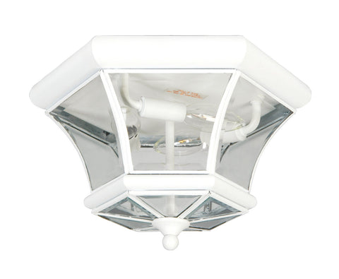 Livex Monterey/Georgetown 3 Light White Ceiling Mount - C185-7053-03