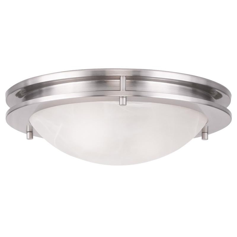 Livex Ariel 2 Light Brushed Nickel Ceiling Mount - C185-7058-91