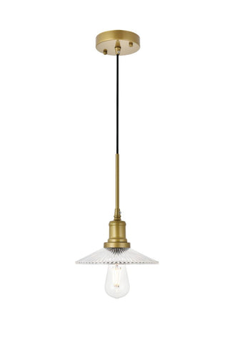 ZC121-LD4040D8BR - Living District: Waltz 1 light brass Pendant