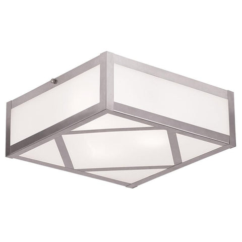 Livex Viper 3 Light Brushed Nickel Ceiling Mount - C185-7133-91