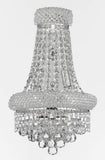 Set of 3-1 French Empire Crystal Chandelier Chandeliers H66" x W36" and 2 Empire Empress Crystal (Tm) Wall Sconce Lighting W 12" H 17" - A500-CS/541/32 + C121-1800W12SC