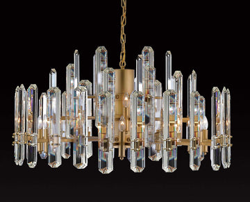 Bonningham 3-Tier Chandelier Crystal Lighting - 36" Wide - Great for The Living Room, Dining Room, Foyer and Entryway, Family Room - G7-CG/26093/18