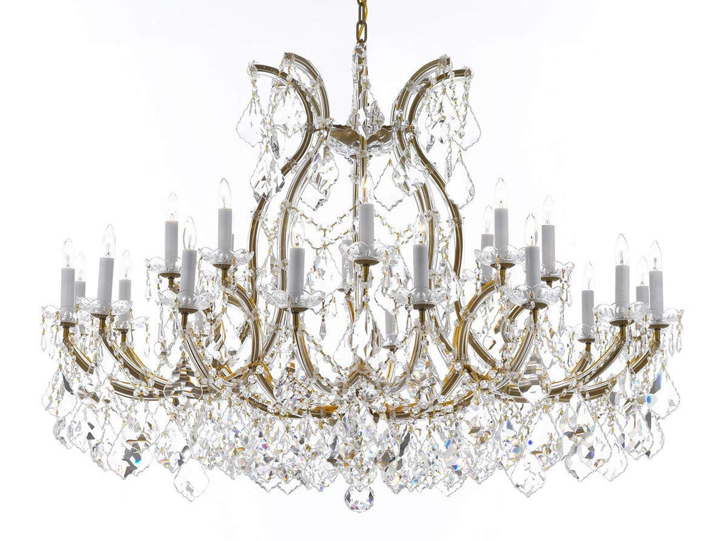 Crystal Chandelier Lighting Chandeliers H35" X W46" Great for The Foyer, Entry Way, Living Room, Family Room and More! - A500-B62/2MT/24+1