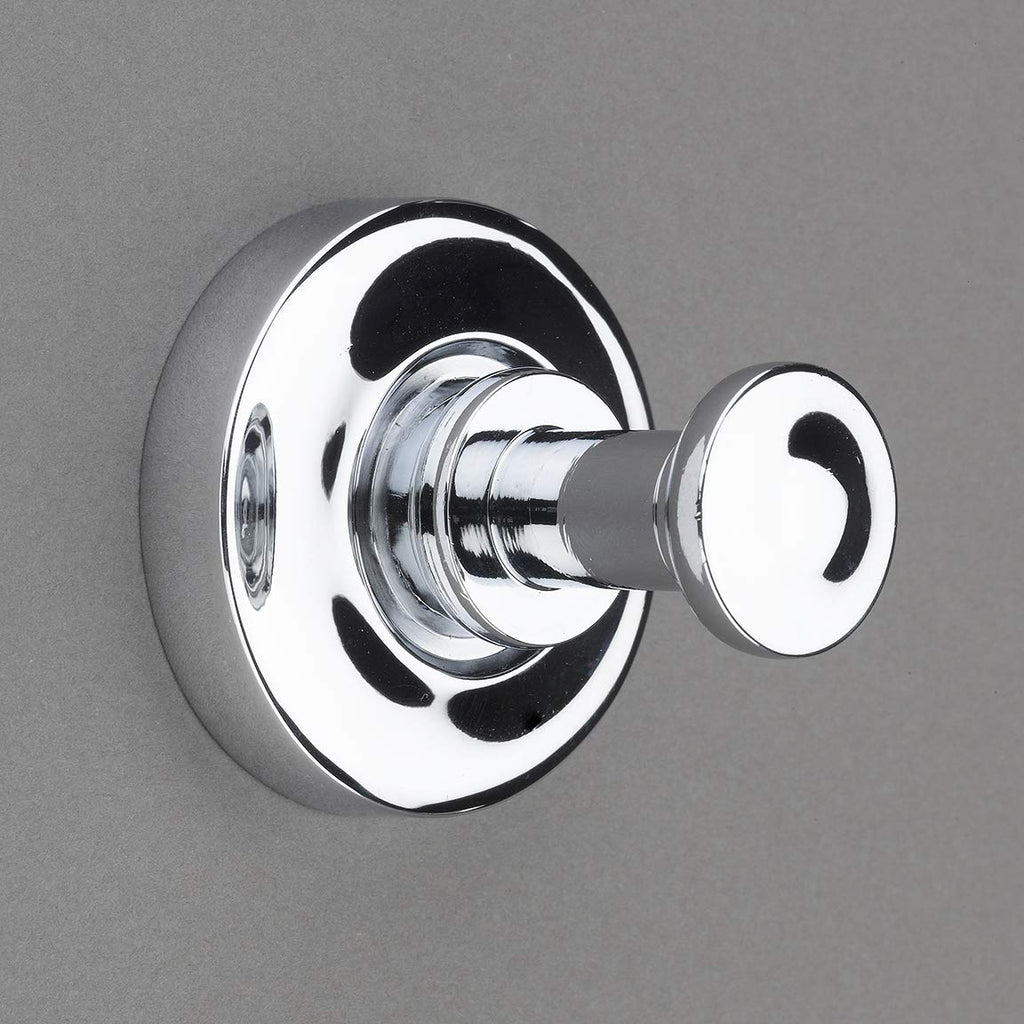 Nouveaux Collection Polished Chrome 2" Towel Hook/Robe Hook - Good for Kitchen, Bathroom, Bedroom, Or Closet Hardware - P100-12/4555