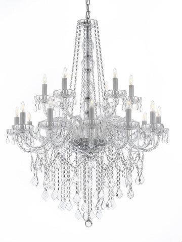 Chandelier Lighting Crystal Chandeliers H48" X W37" - F46-2/385/9+9