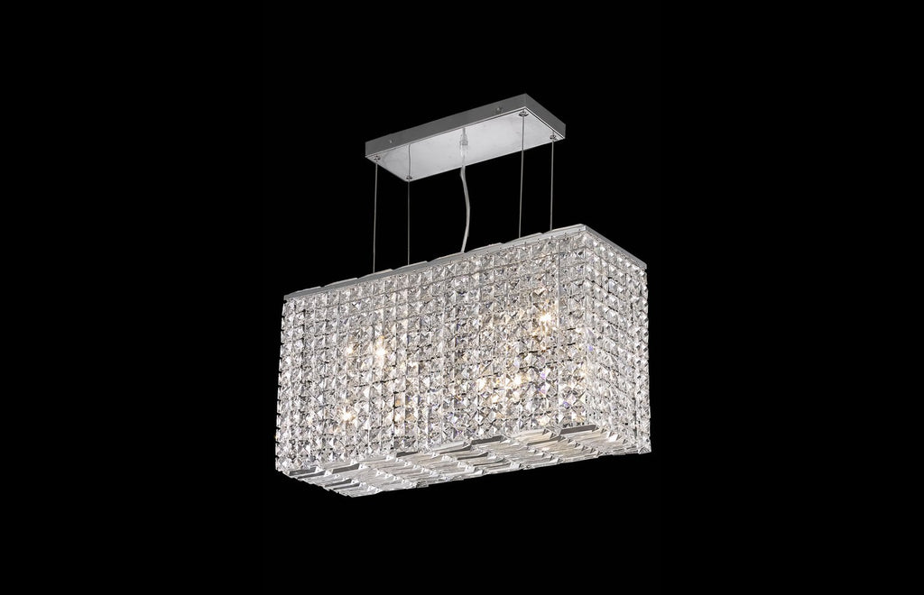 C121-2018D26C/EC - Regency Lighting: Maxime 8 light Chrome Chandelier Clear Elegant Cut Crystal