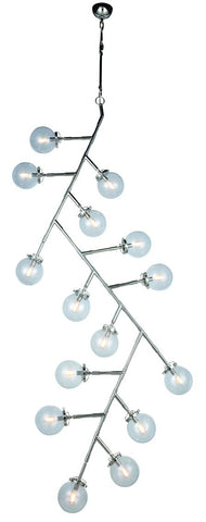 ZC121-1507G37PN - Urban Classic: Leda 15 light Polished Nickel Chandelier