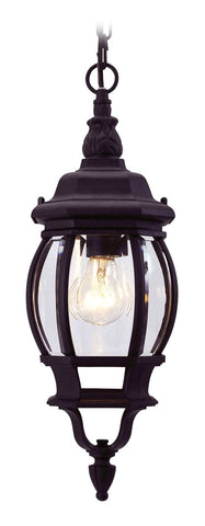 Livex Frontenac 1 Light Black Chain Lantern - C185-7523-04