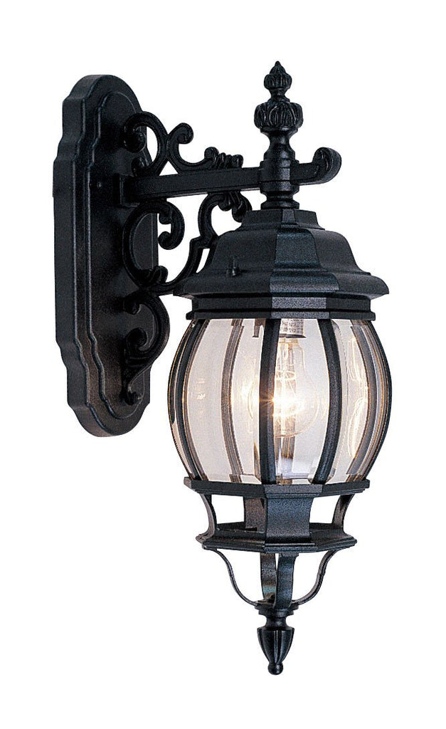 Livex Frontenac 1 Light Black Outdoor Wall Lantern - C185-7706-04