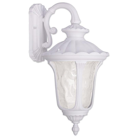 Livex Oxford 1 Light White Outdoor Wall Lantern - C185-7853-03